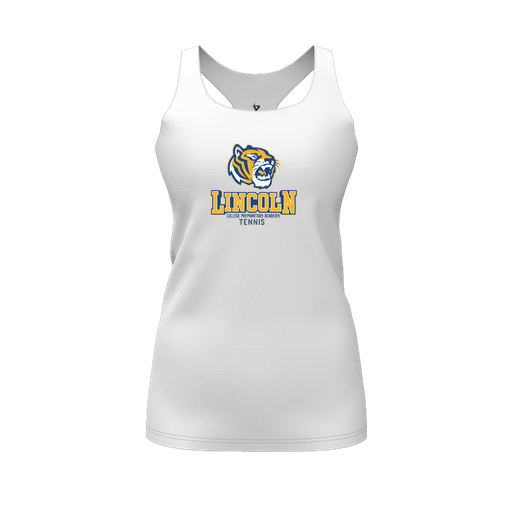 [FT0TRBWH-FYS-LOGO1] Decker Racerback Tank Top (Female Youth S, White, Logo 1)