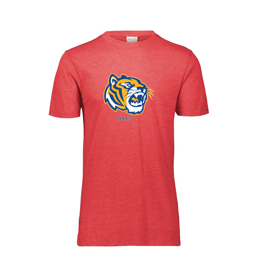 [FTSCUBRD-YS-LOGO2] Decker Youth Tri-Blend T-Shirt - Short Sleeve (Youth S, Red, Logo 2)