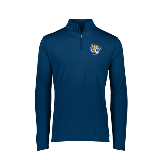 [FTLQFLNV-FAXS-LOGO2] Decker Women's Flex-Lite 1/4 Zip Shirt (Female Adult XS, Navy, Logo 2)