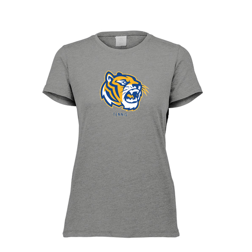 [FTSCUBGY-FAXS-LOGO2] Decker Women's Tri-Blend T-Shirt - Short Sleeve (Female Adult XS, Gray, Logo 2)