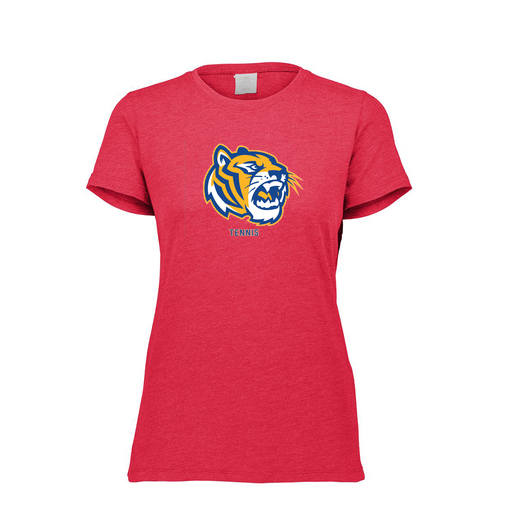 [FTSCUBRD-FAXS-LOGO2] Decker Women's Tri-Blend T-Shirt - Short Sleeve (Female Adult XS, Red, Logo 2)
