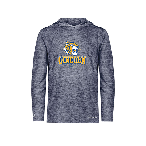 [FOLHCGNV-YS-LOGO1] Decker Youth Charge Hoodie (Youth S, Navy, Logo 1)