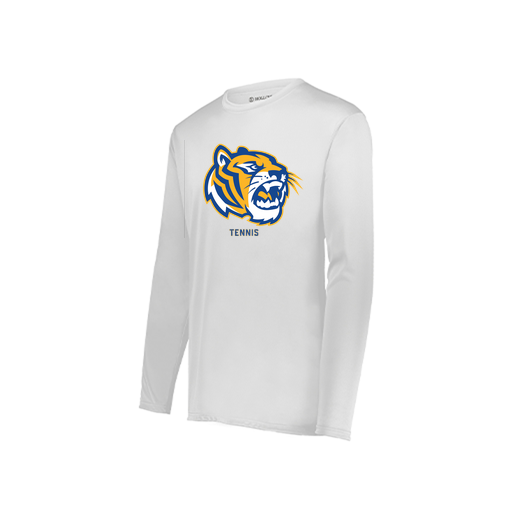 [222822.005.XS-LOGO2] Men's LS Smooth Sport Shirt (Adult XS, White, Logo 2)