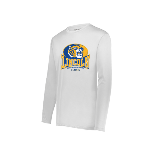 [222822.005.XS-LOGO3] Men's LS Smooth Sport Shirt (Adult XS, White, Logo 3)