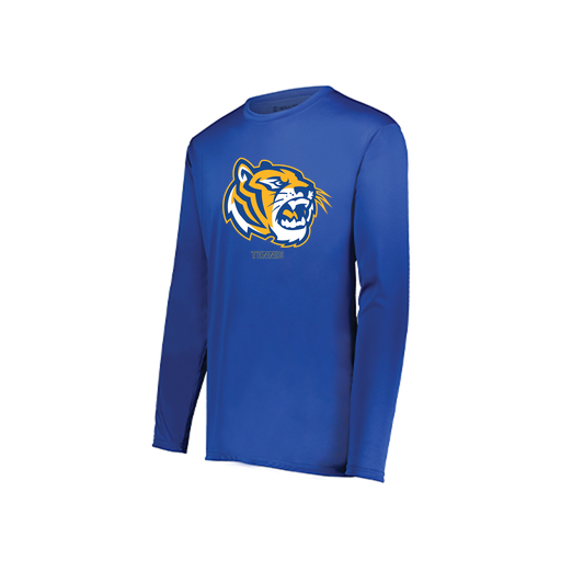 [222822.060.XS-LOGO2] Men's LS Smooth Sport Shirt (Adult XS, Royal, Logo 2)