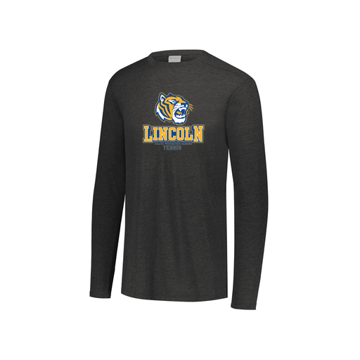 [FTLCUBBK-YS-LOGO1] Decker Youth Tri-Blend T-Shirt - Long Sleeve (Youth S, Black, Logo 1)