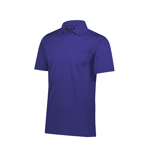 Men's Prism Polo (Adult S, Purple, Logo 2)